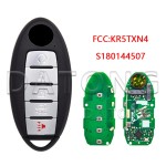 2019-2020 Nissan Rogue / 5-Button Smart Key / PN: 285E3-6RR7A / S180144507 / KR5TXN4 (AFTERMARKET)